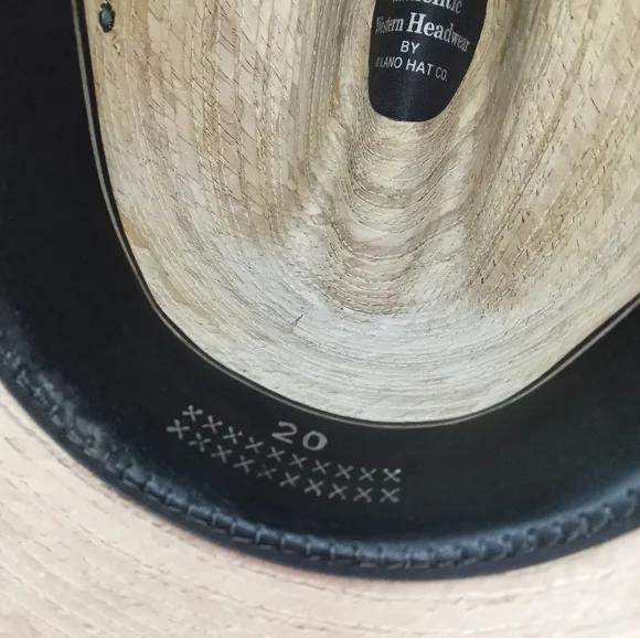 Justin By Milano Hat Co. 20X Straw Paper Western Hat •Size 7 1/8• Men's - Picture 8 of 9